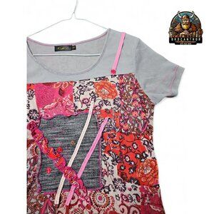 Patchwork women style tshirt